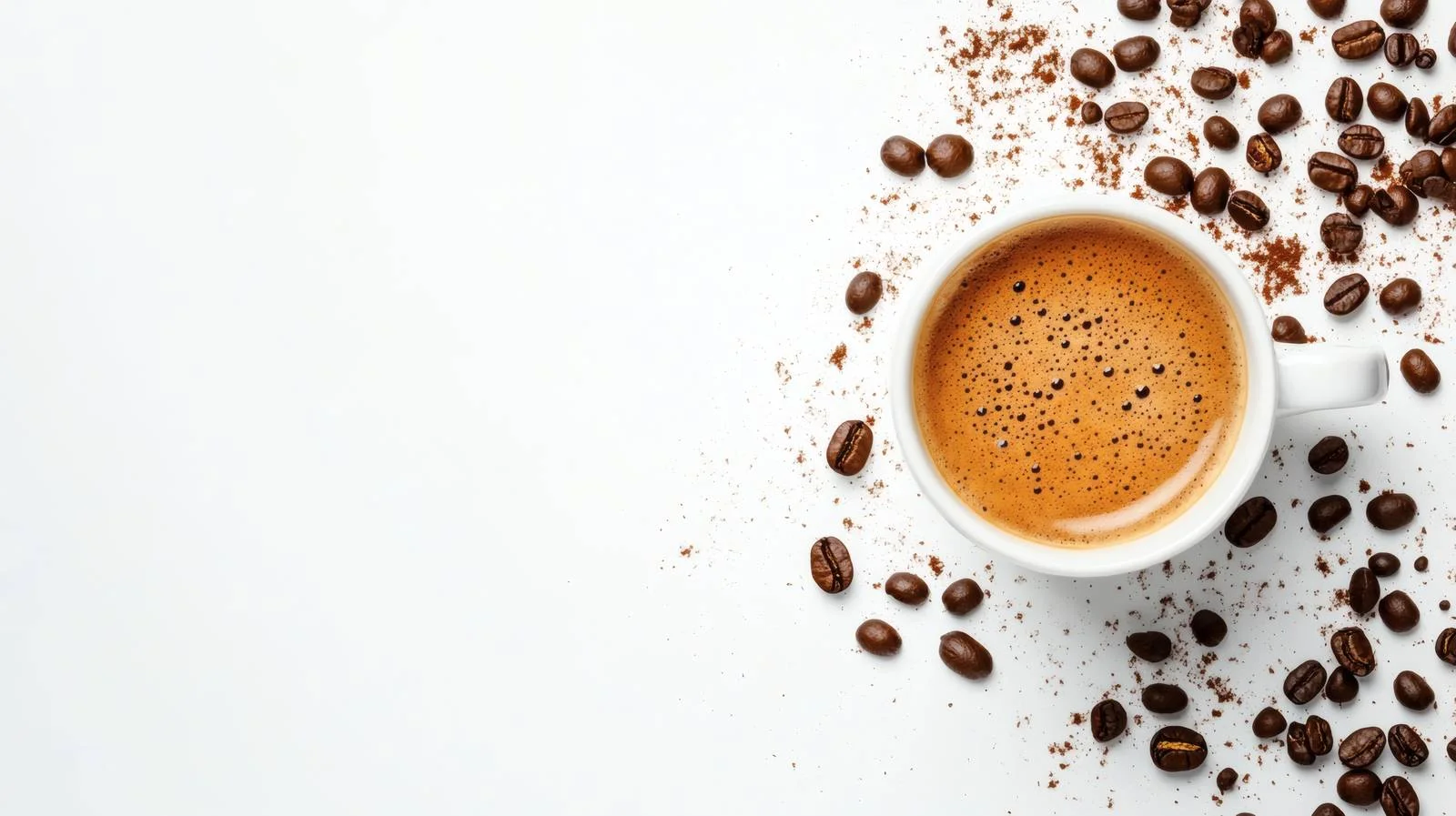 Elegant White Background Coffee Cup Display — free download from Dotvec