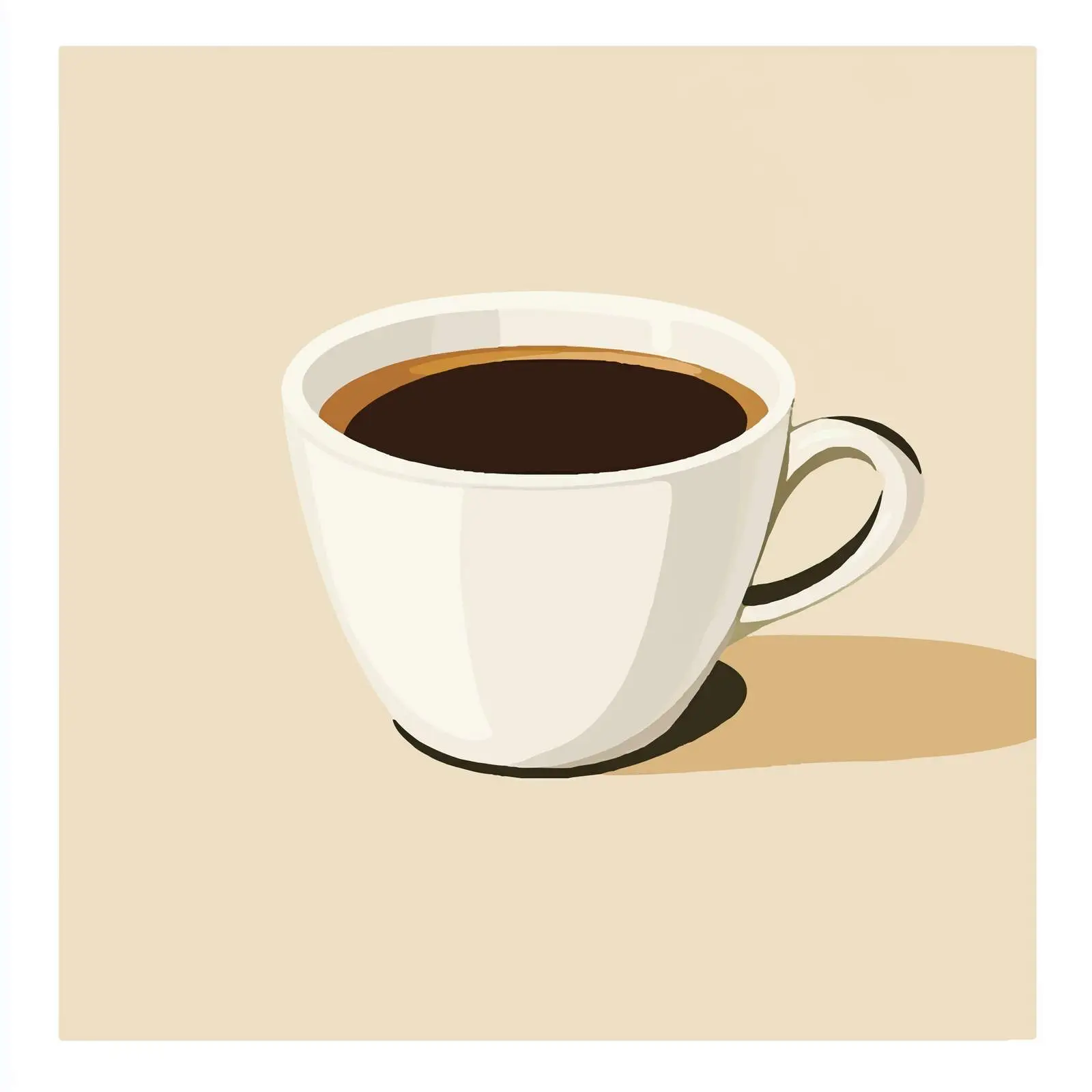 Flat Vector Coffee Cup Illustration — free download from Dotvec