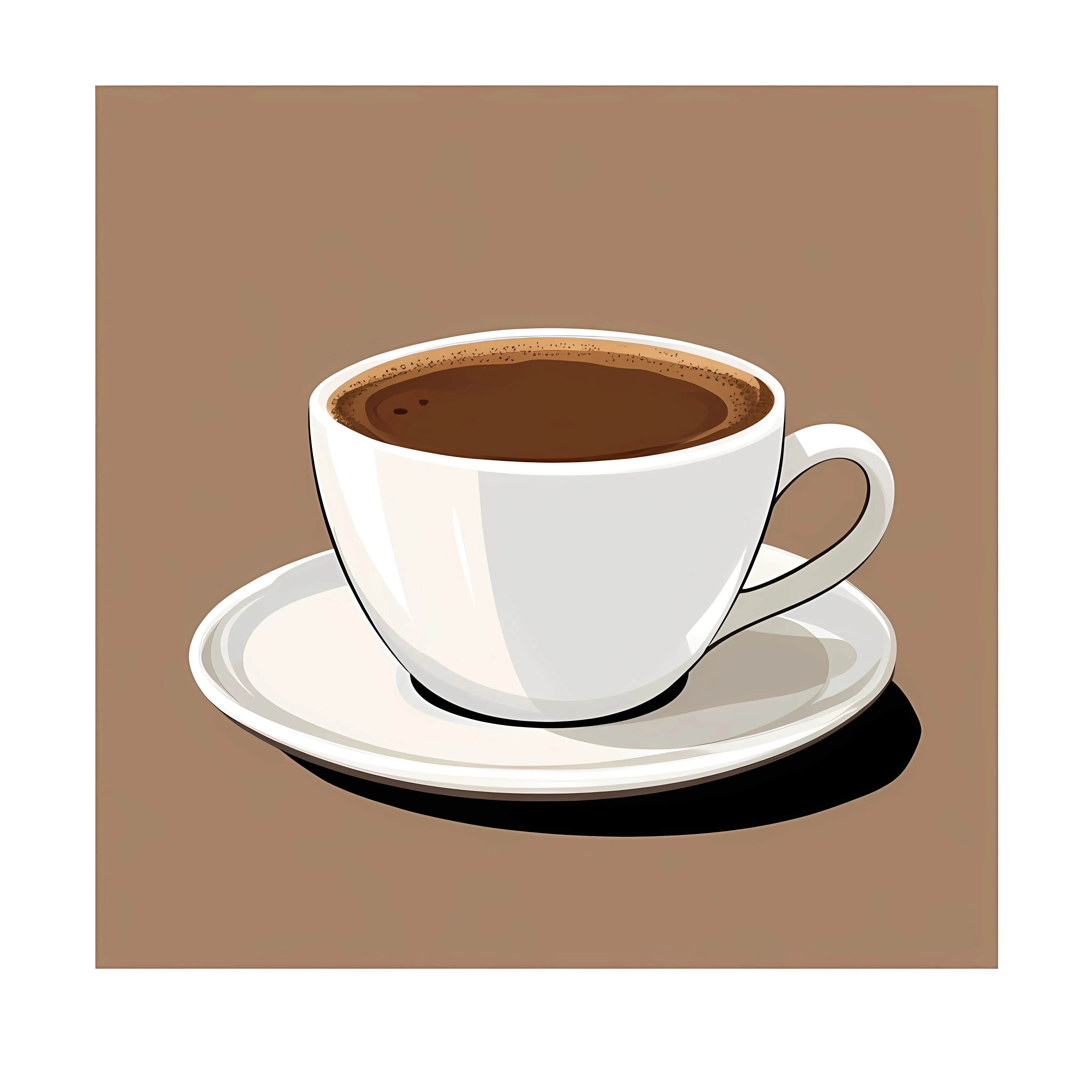 Flat Vector Coffee Cup Illustration — free download from Dotvec