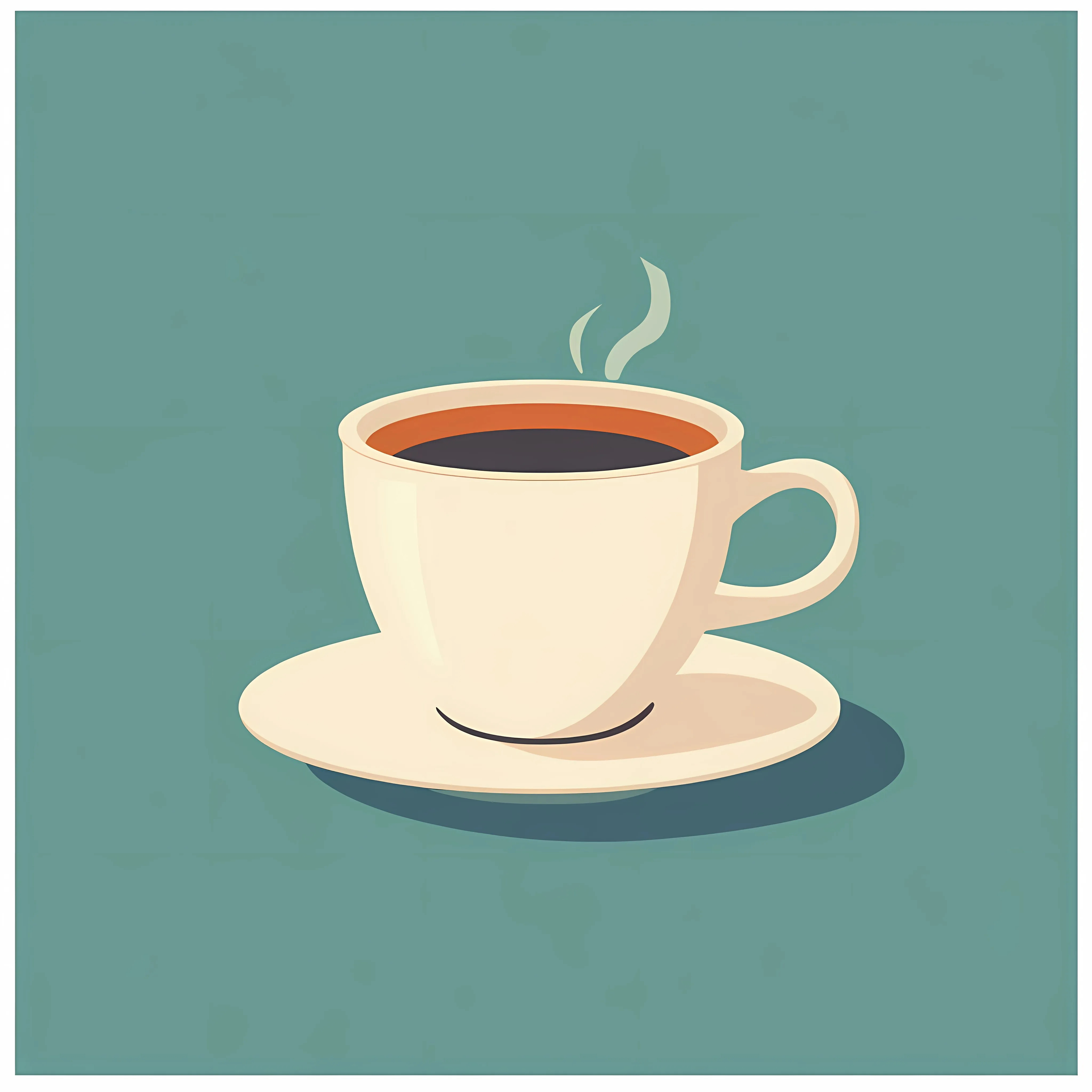 Flat Vector Coffee Cup Illustration — free download from Dotvec