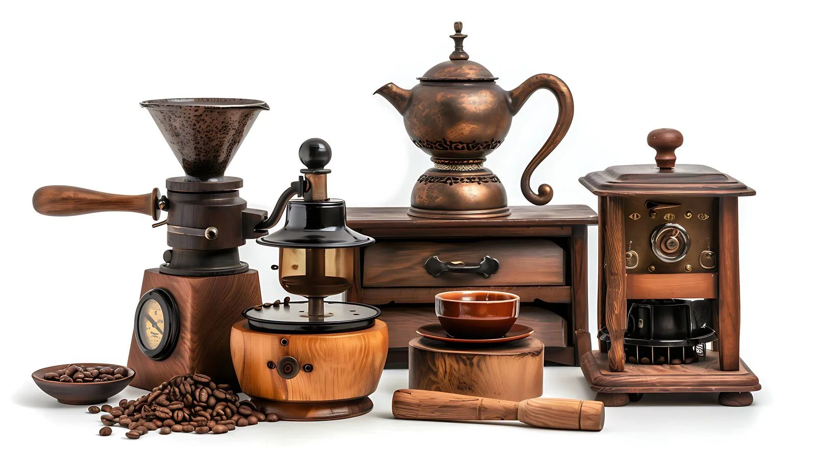 Coffee Equipment at Coffee Shop — free download from Dotvec