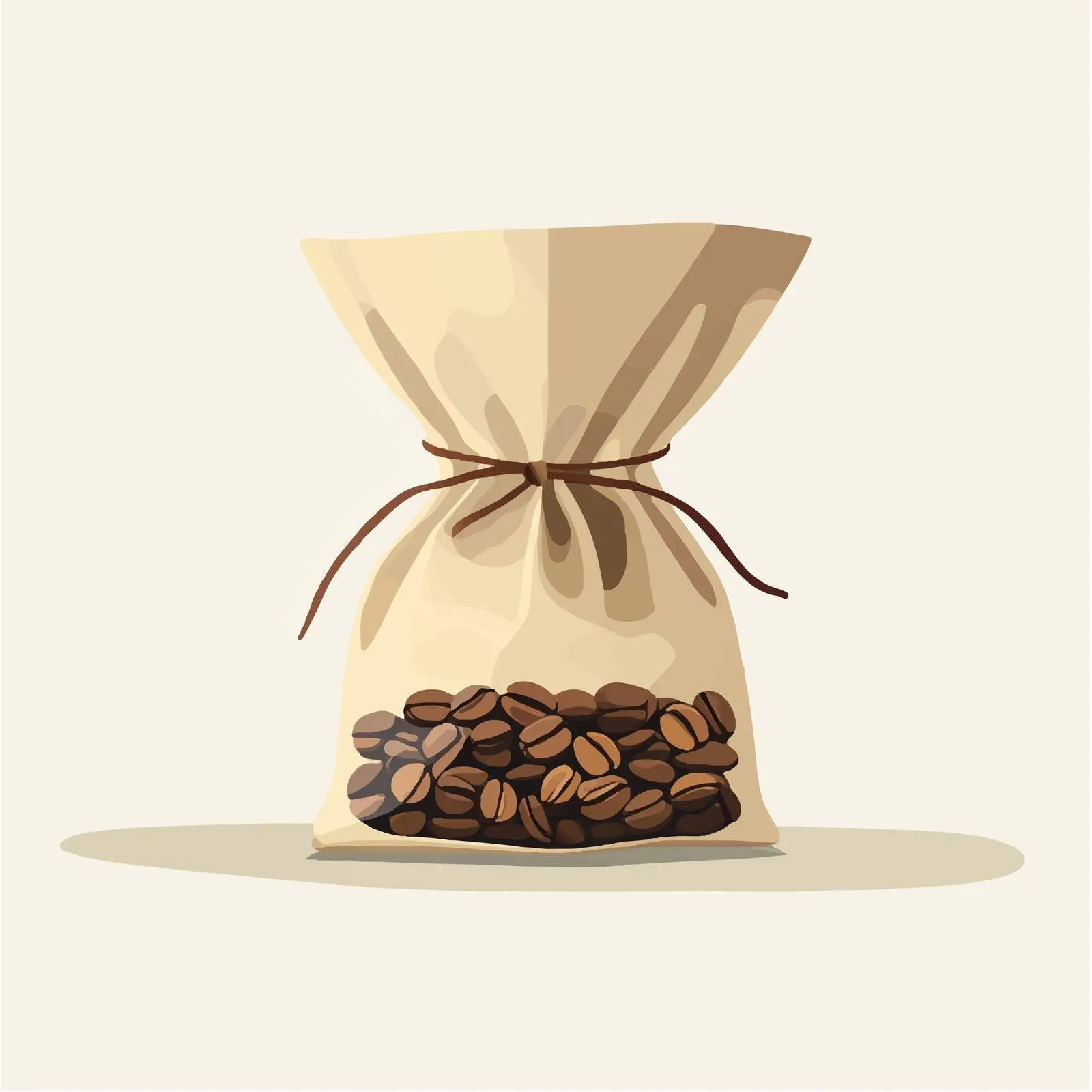 Flat Coffee Sack Vector Illustration — free download from Dotvec