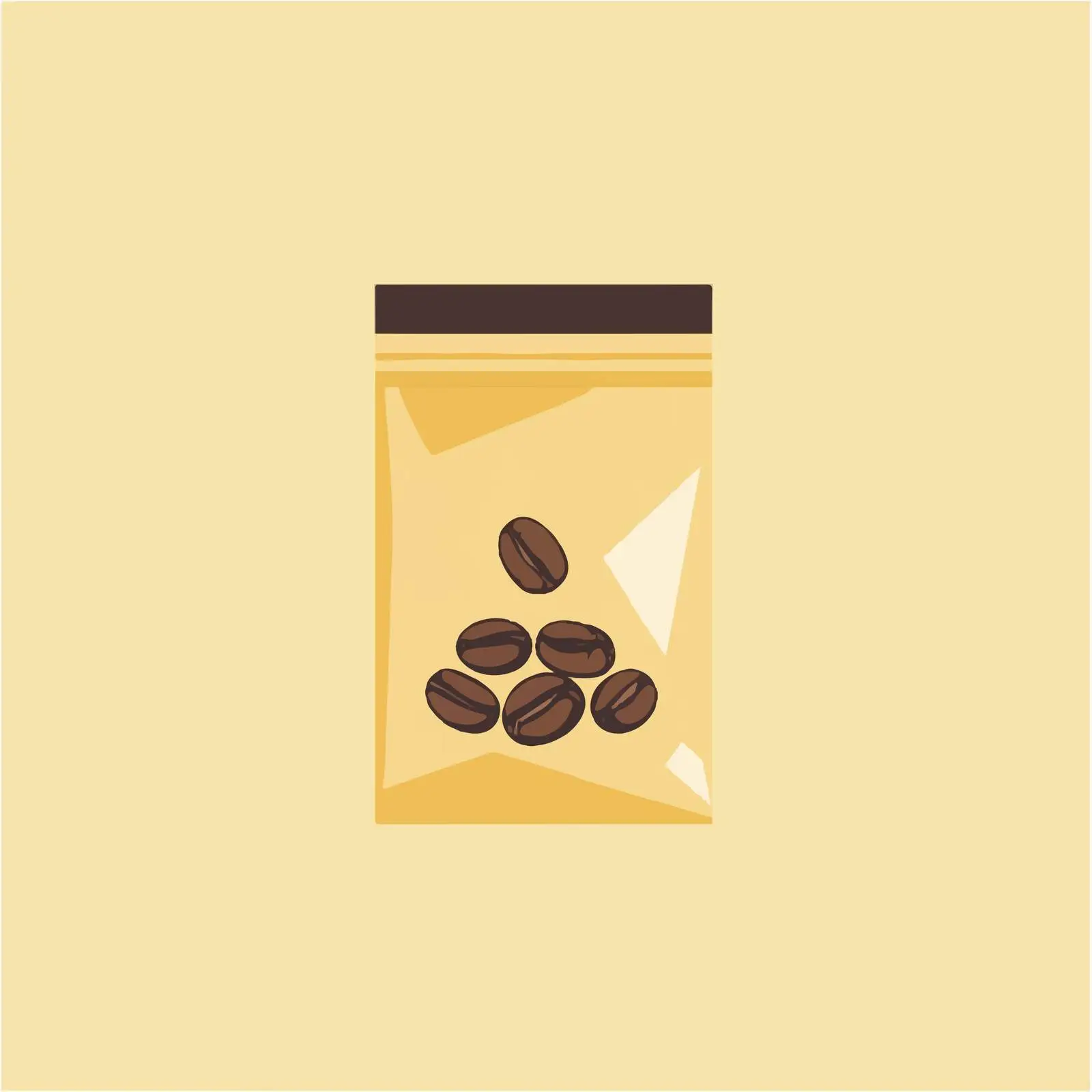 Coffee Sac Flat Vector Illustration — free download from Dotvec