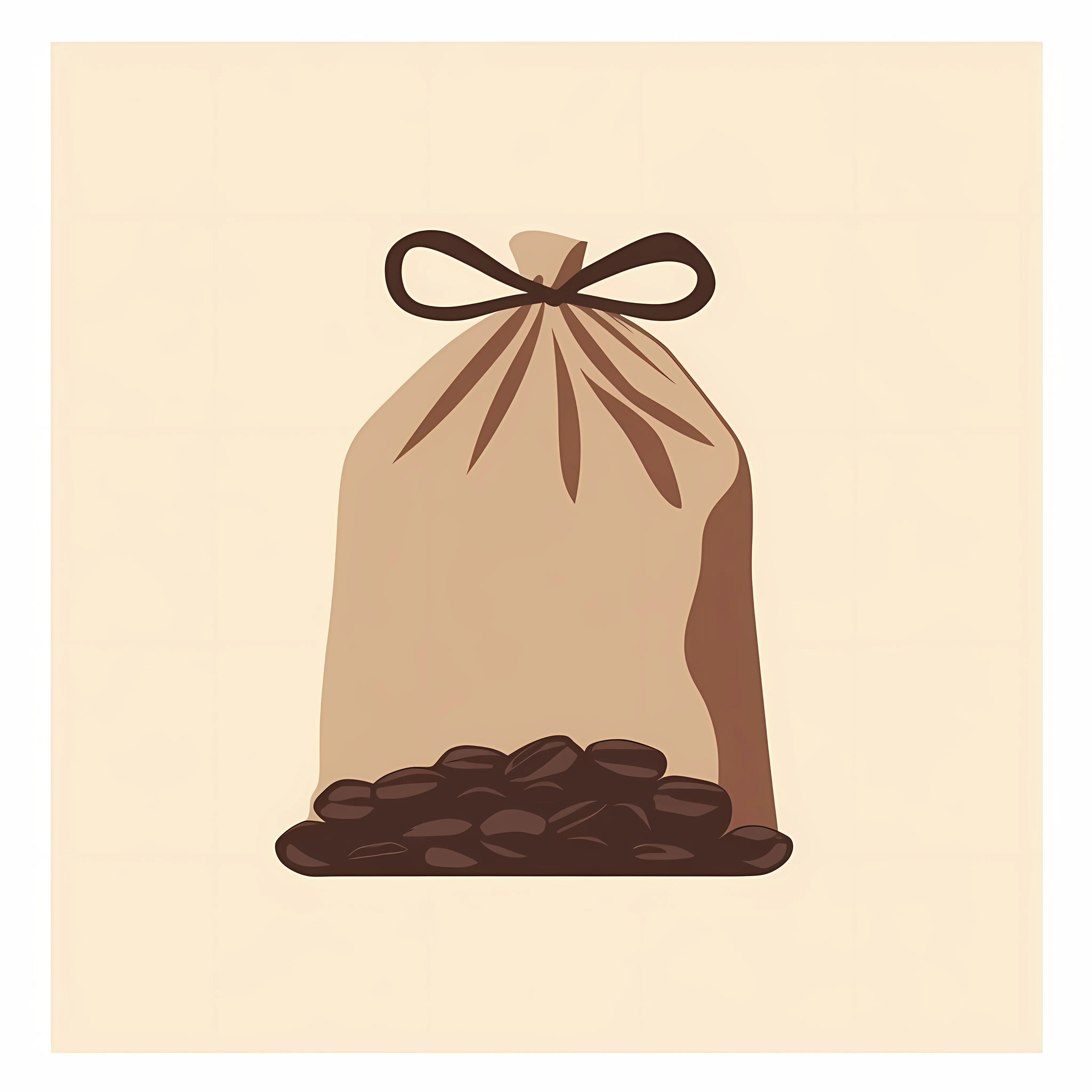 Coffee Sac Flat Vector Illustration — free download from Dotvec