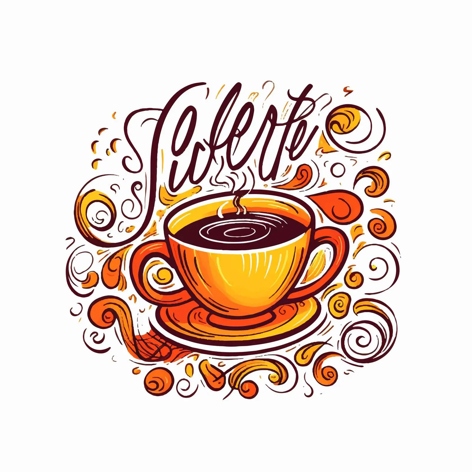 Hand Lettered Coffee Time Vector Design — free download from Dotvec