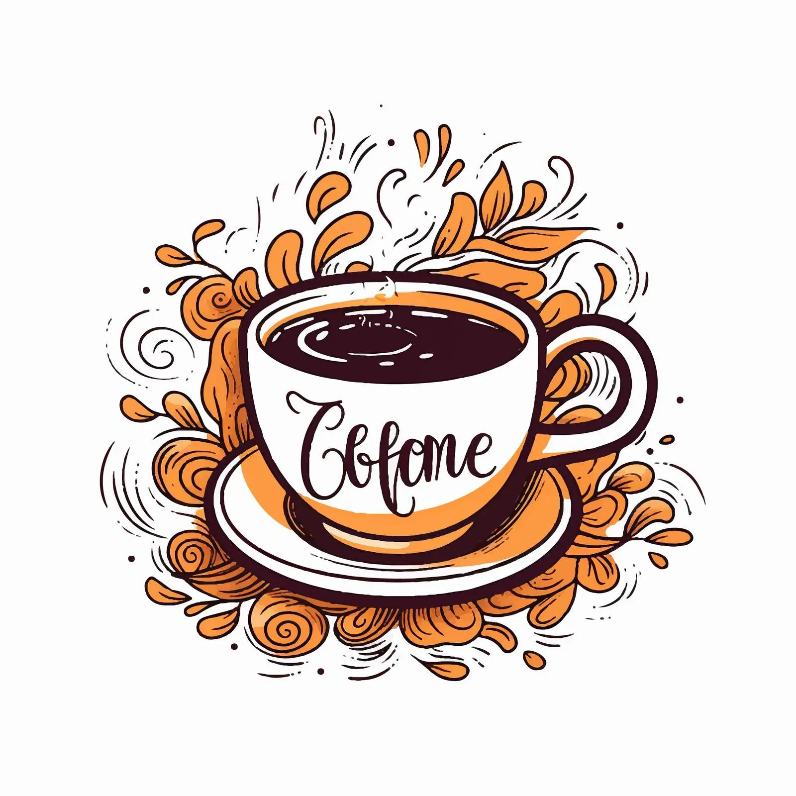 Hand Lettering Coffee Time Vector Art – free coffee culture image from Dotvec