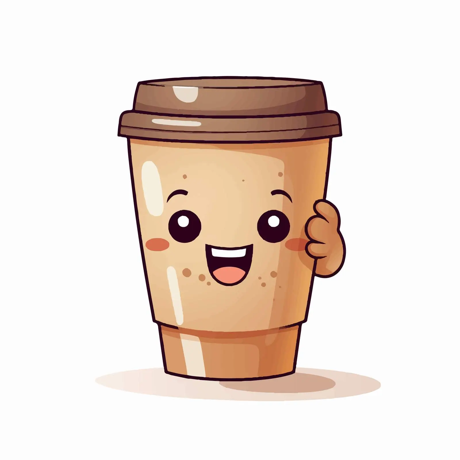 Coffee To Go Cartoon Vector Illustration – free convenience image from Dotvec