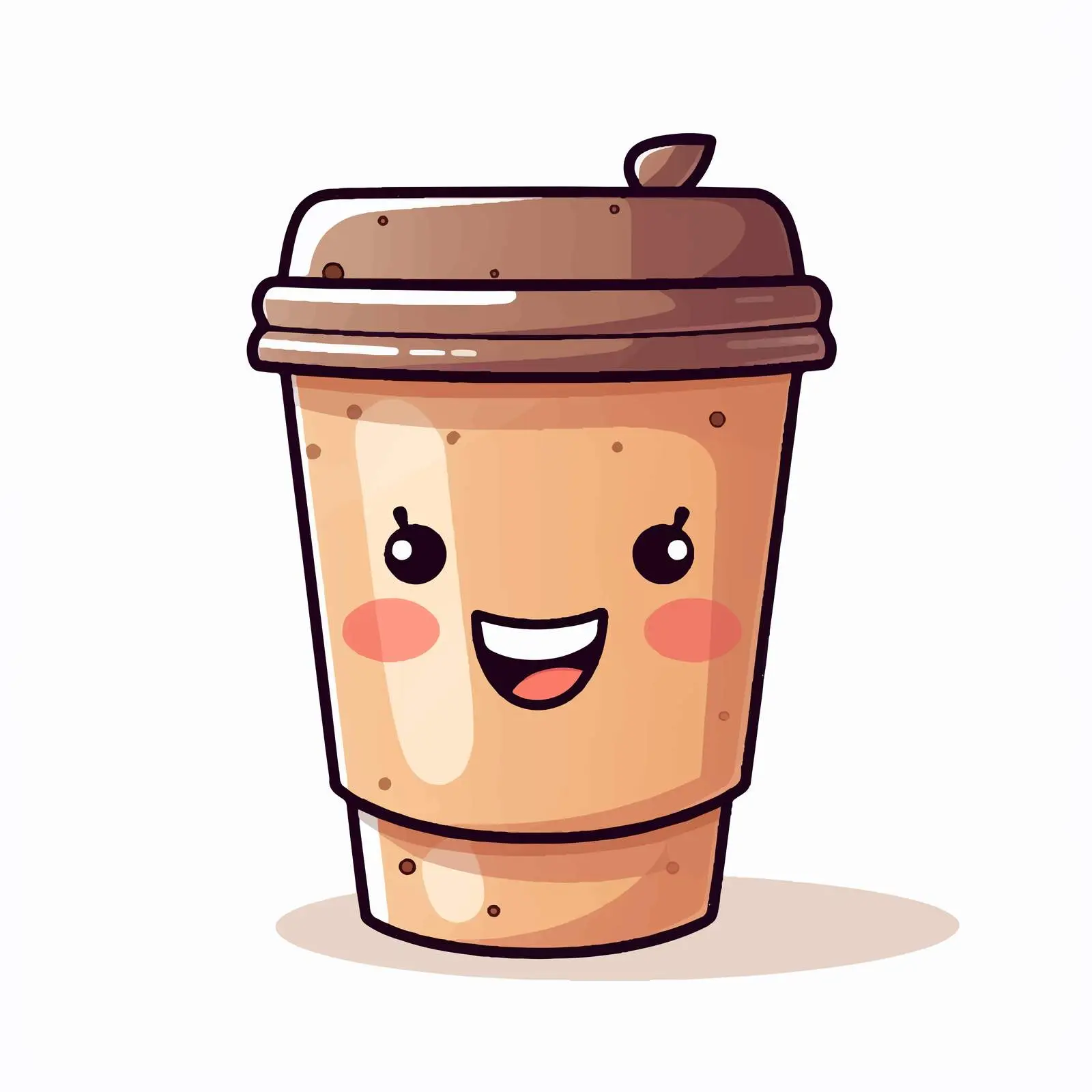 Coffee to Go Cartoon Vector Illustration — free download from Dotvec