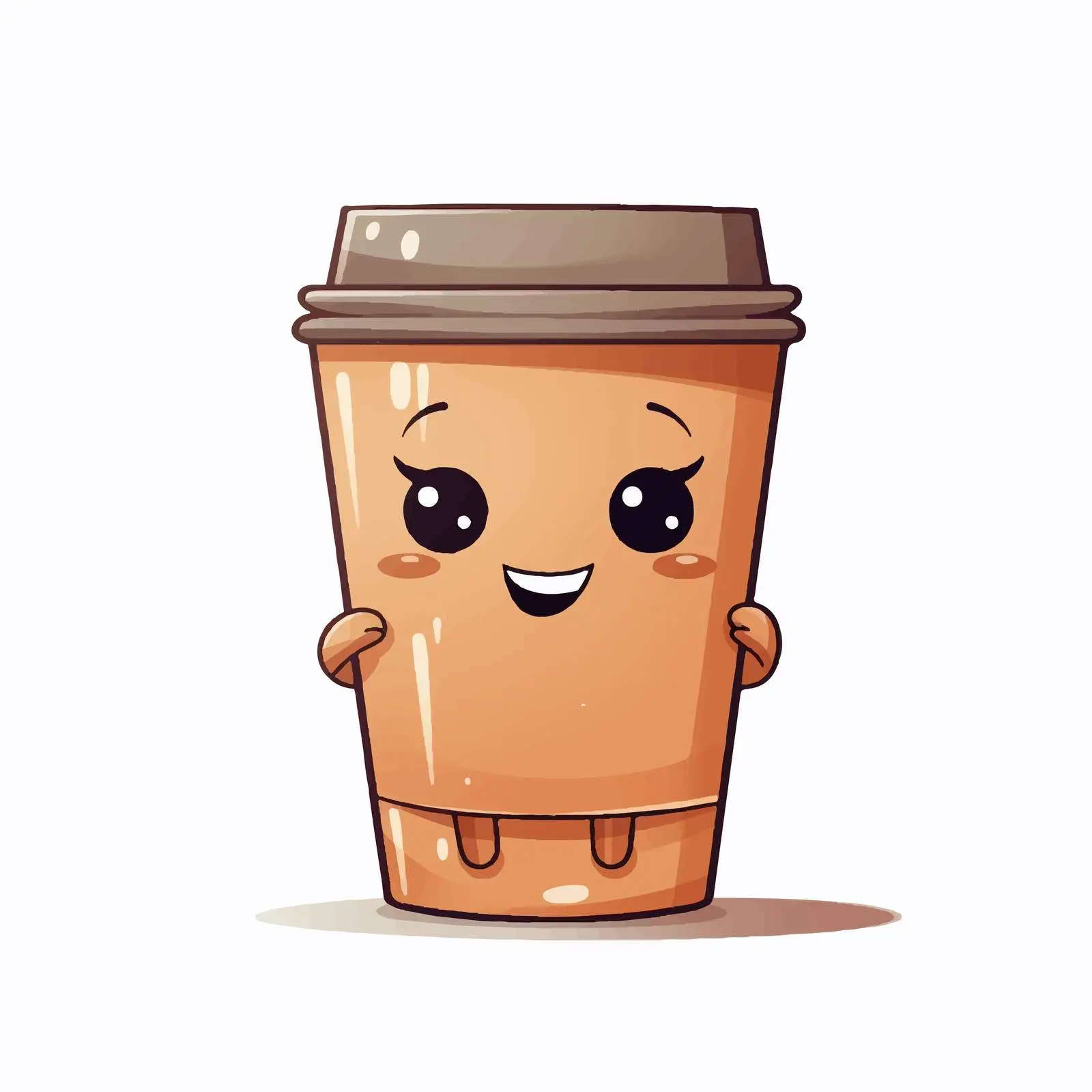 Coffee to Go Cartoon Vector Illustration — free download from Dotvec