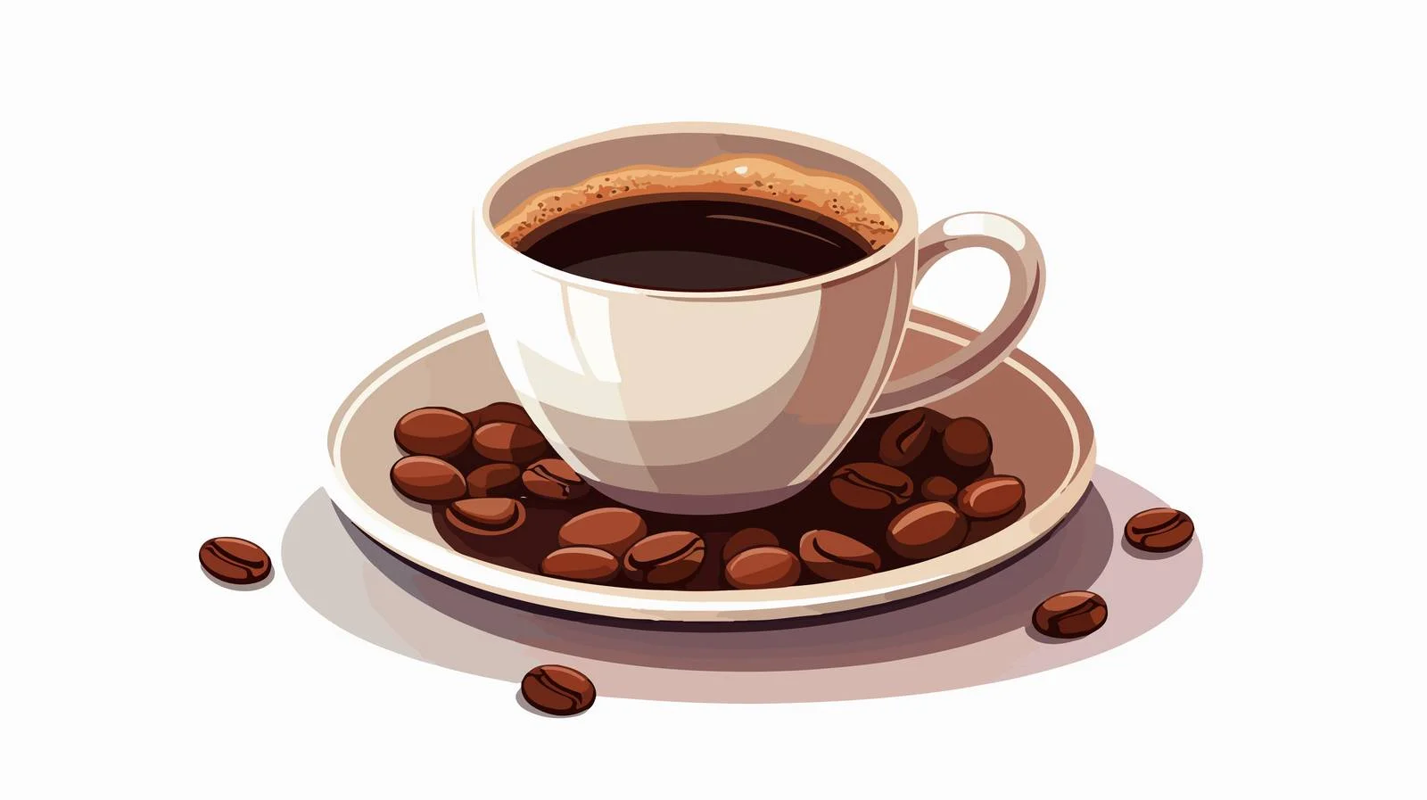 Premium Coffee Cartoon Vector Illustration — free download from Dotvec