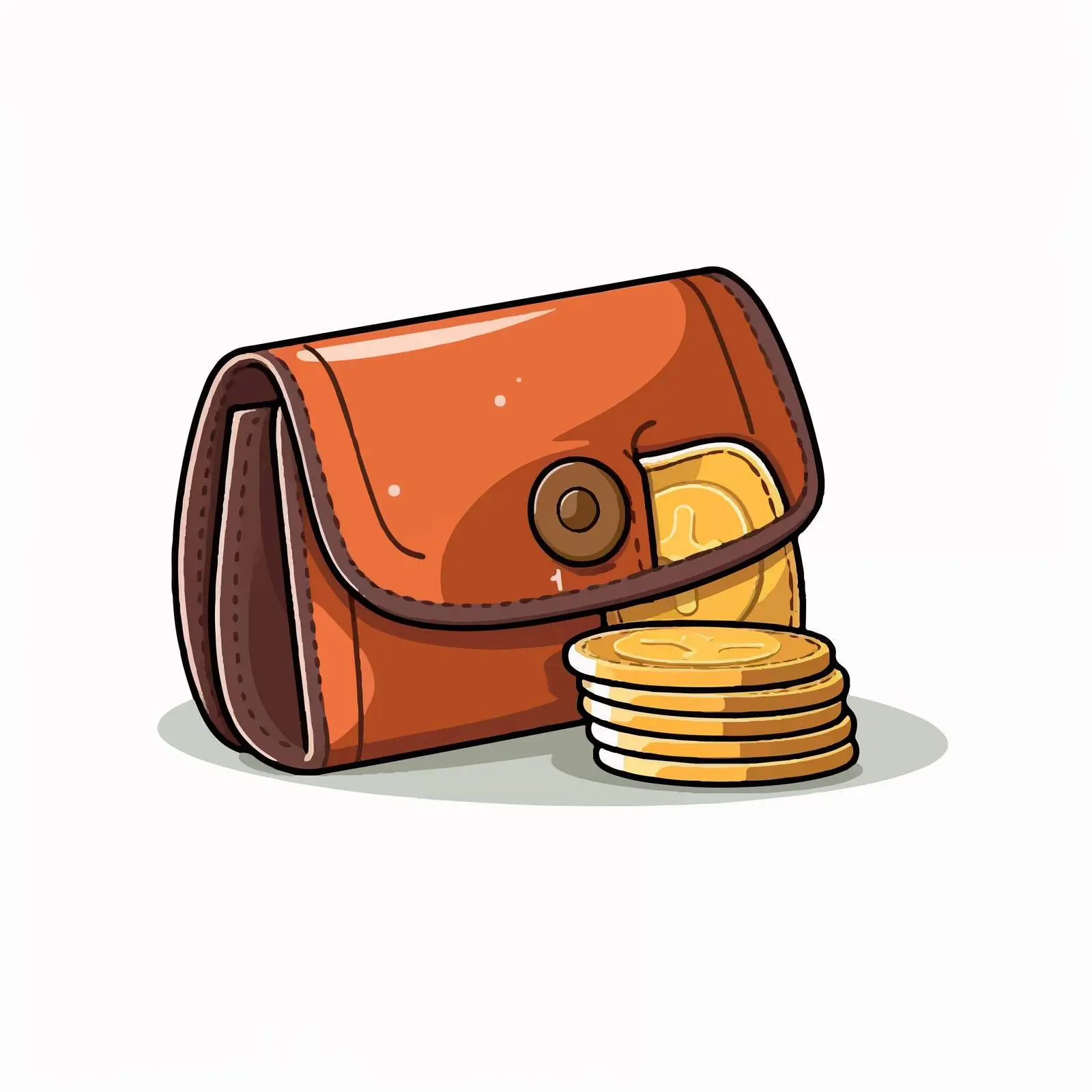 Isolated Coin Cash Wallet Icon Illustration — free download from Dotvec