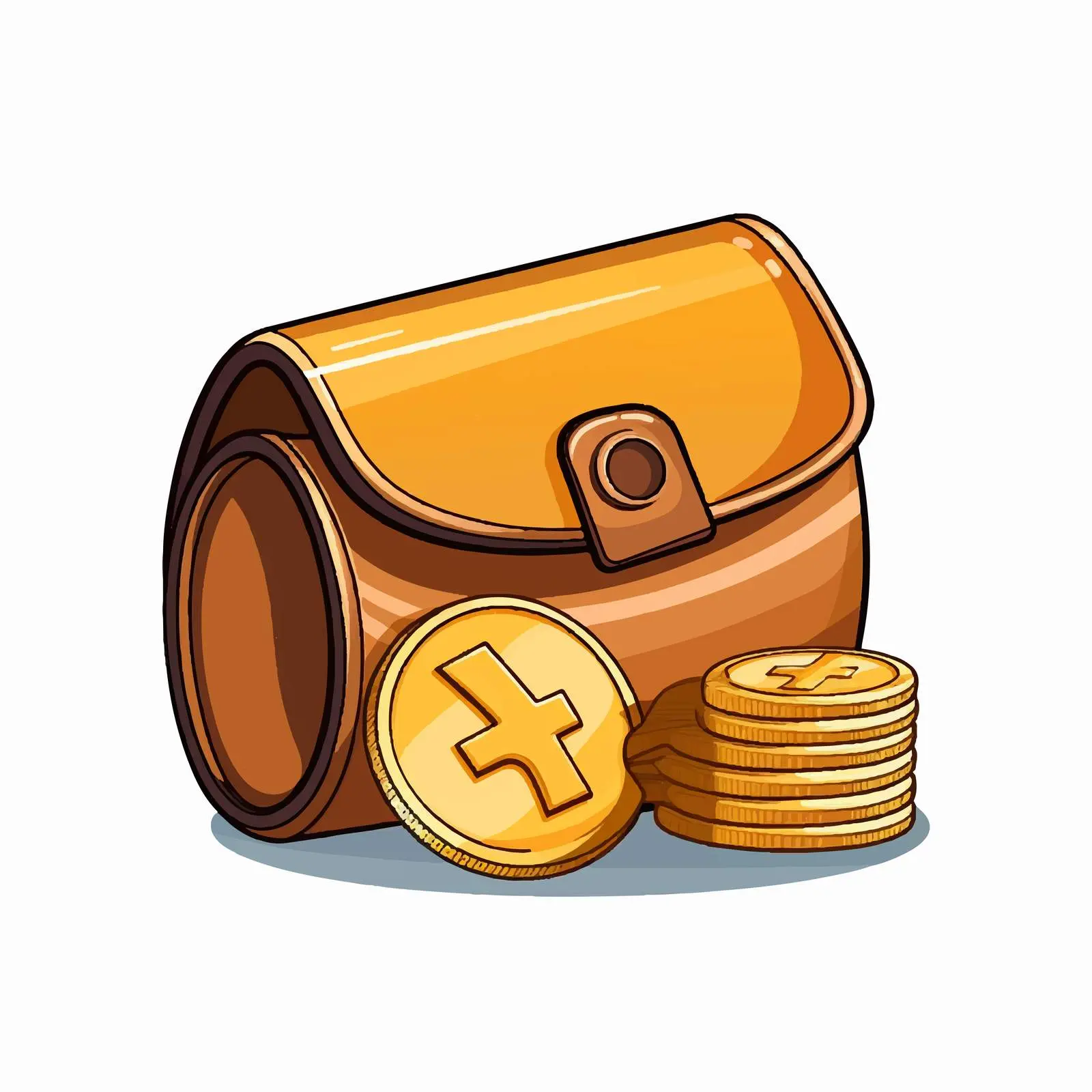 Isolated Vector Icon of Cash with Wallet — free download from Dotvec