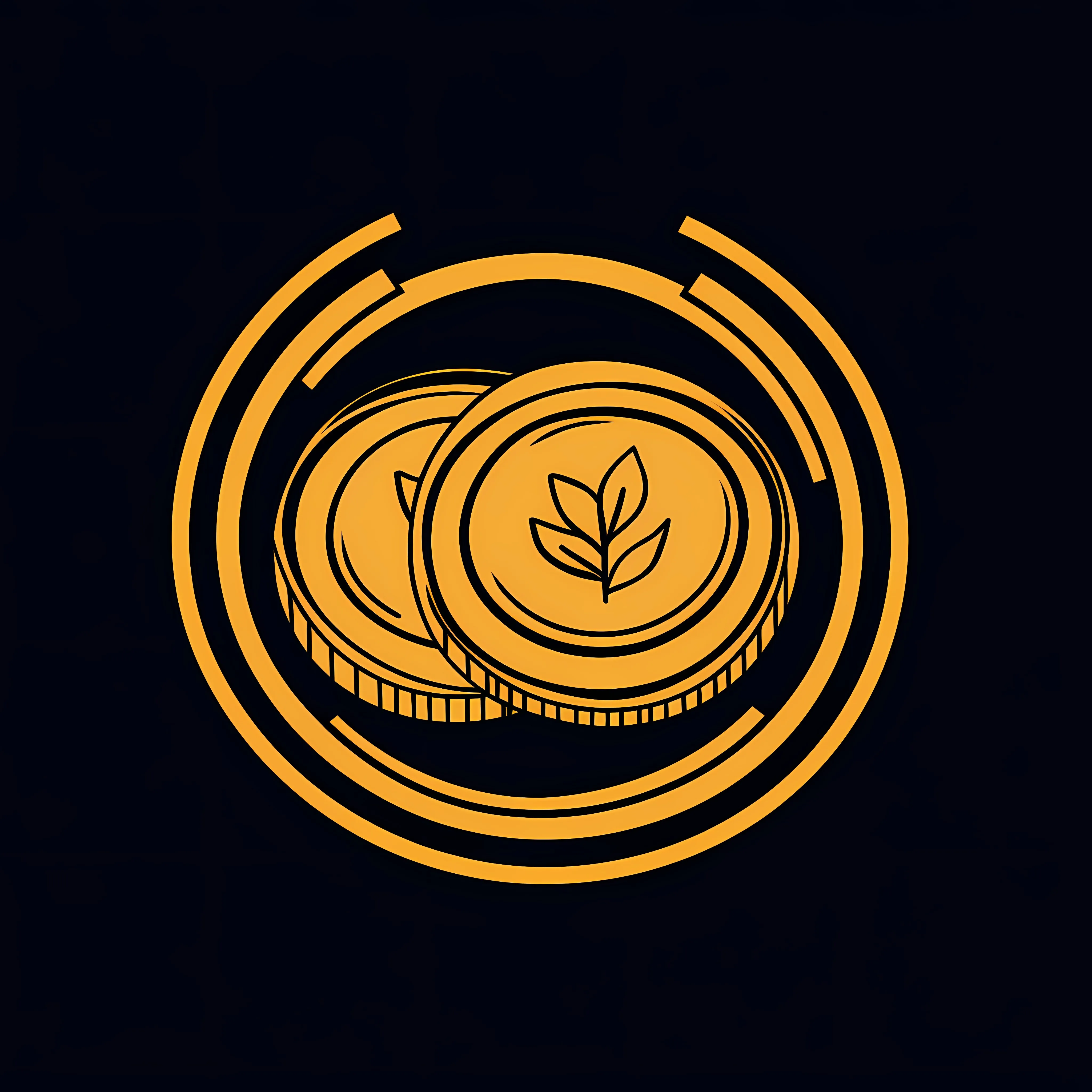 Flat Gold Coin Money Market Icon Illustration — free download from Dotvec