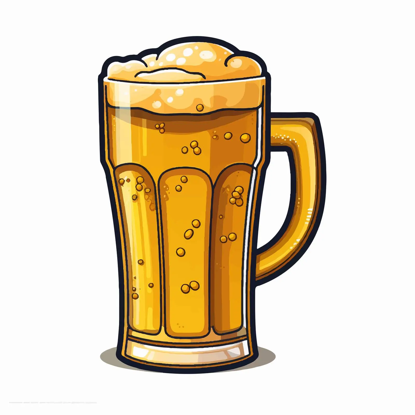 Cold Beer Glass Flat Icon Vector Illustration – free craft beer image from Dotvec