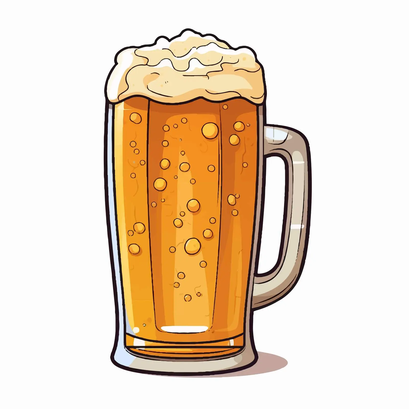 Cold Beer Glass Flat Icon Vector Illustration — free download from Dotvec