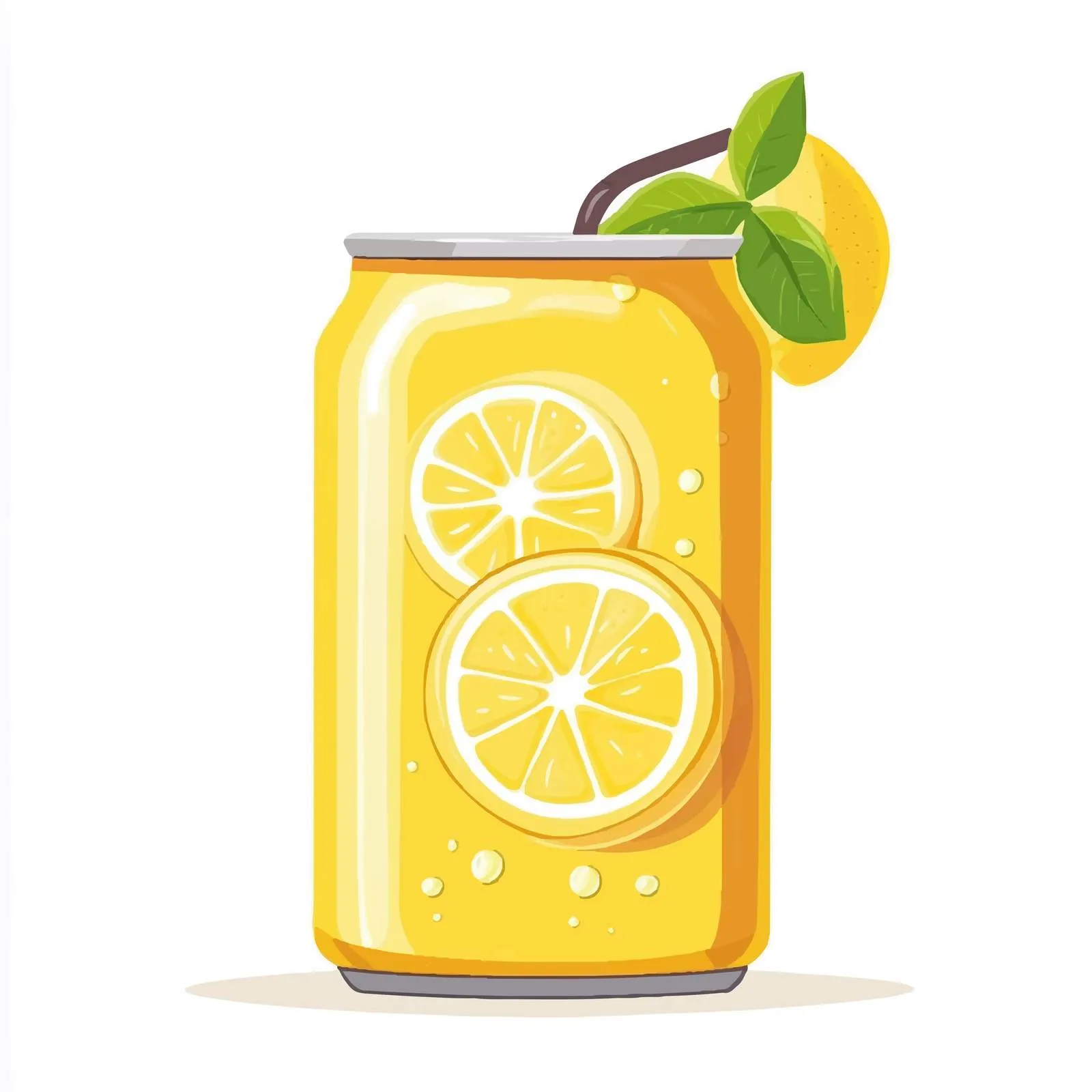 Flavored Lemonade in Can - Fizzy Apple Beverage — free download from Dotvec