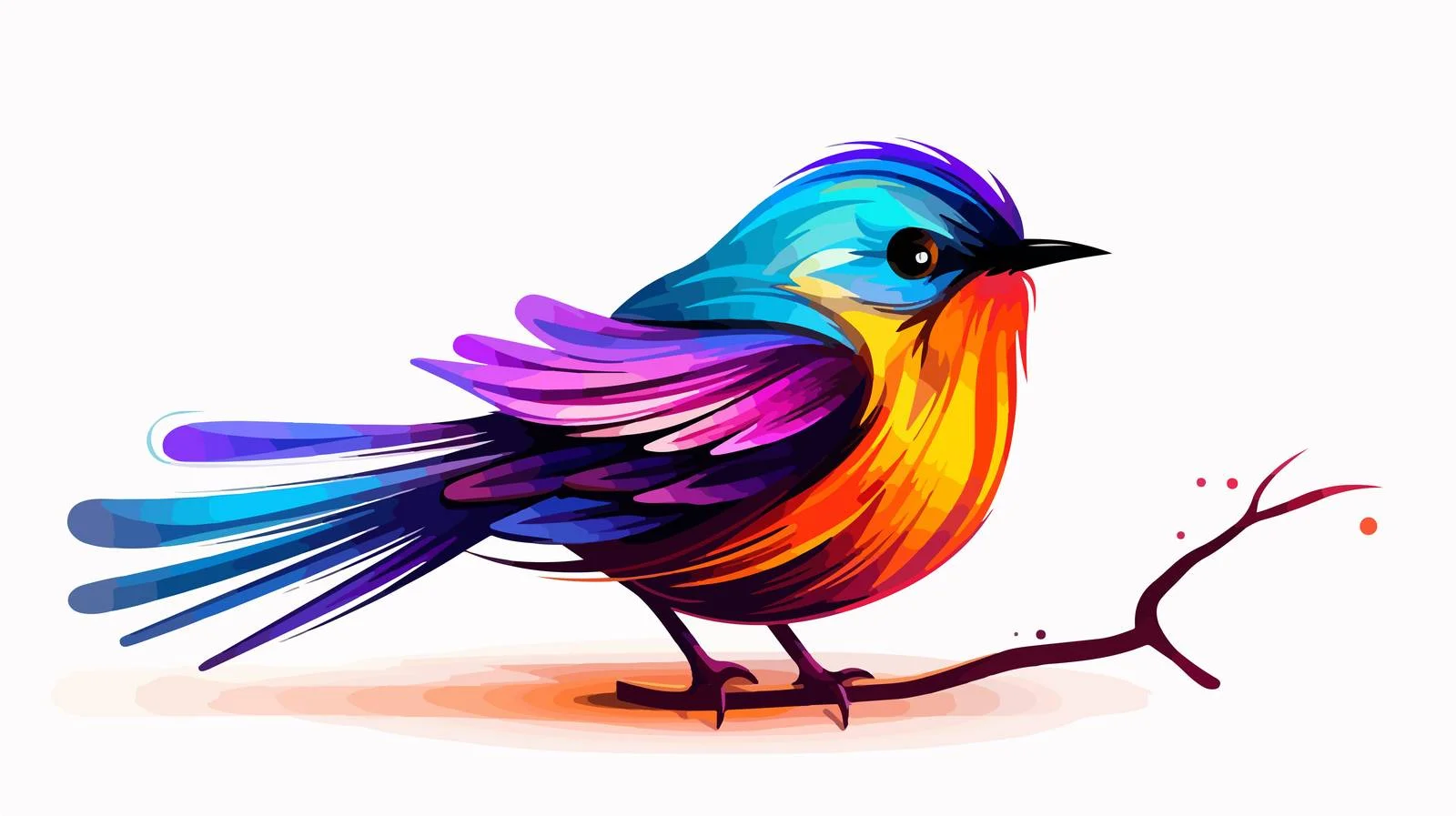 Chilly Bird Line Drawing — free download from Dotvec