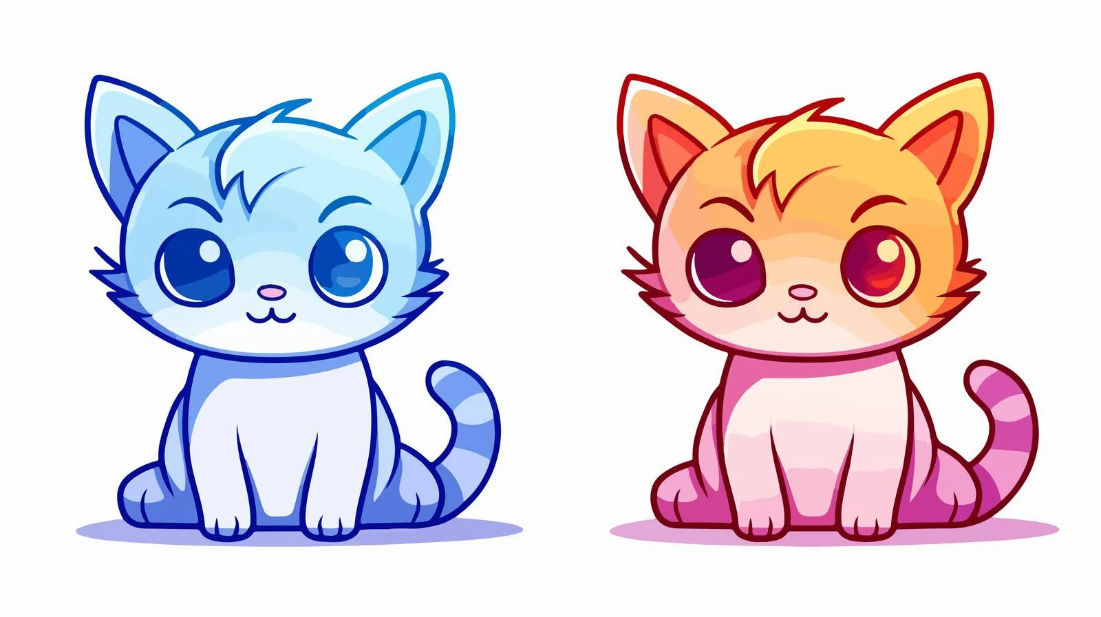 Cartoon Cat Line Drawing — free download from Dotvec