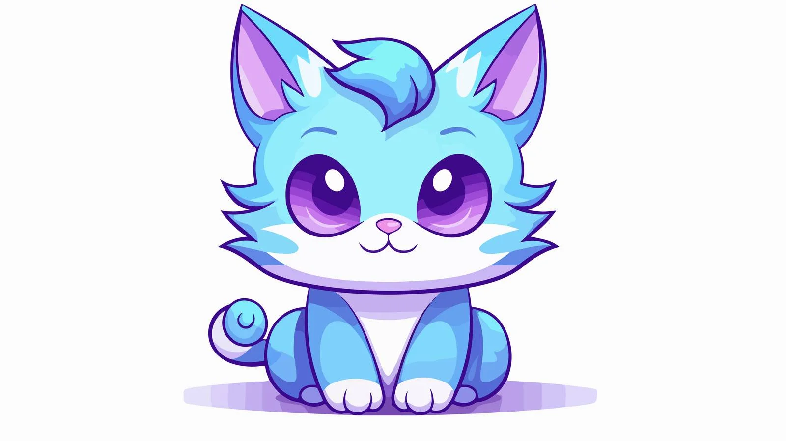 Chilly Cartoon Cat Sketch — free download from Dotvec