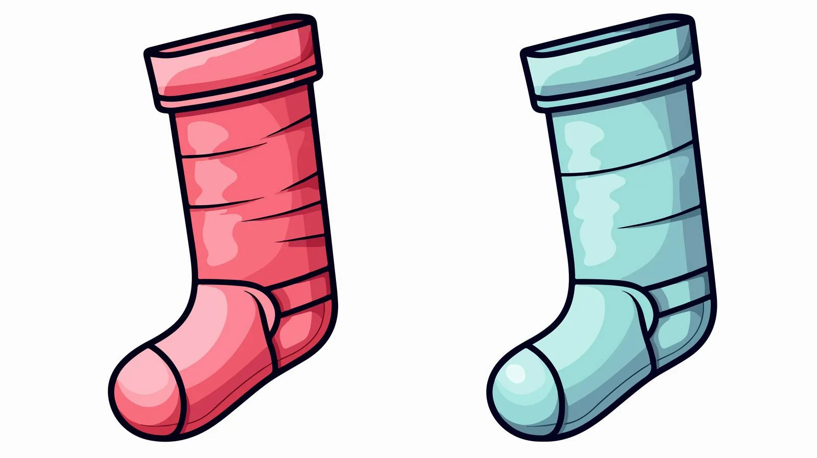 Christmas Cartoon Line Drawing — free download from Dotvec