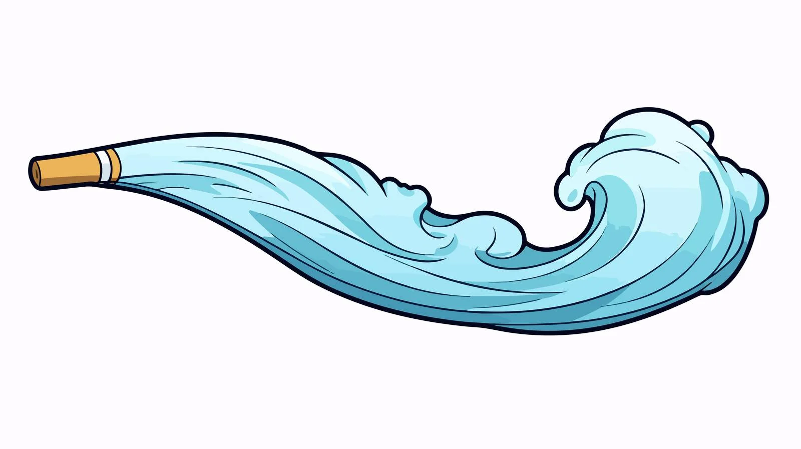 Cartoon Cigarette Line Drawing — free download from Dotvec