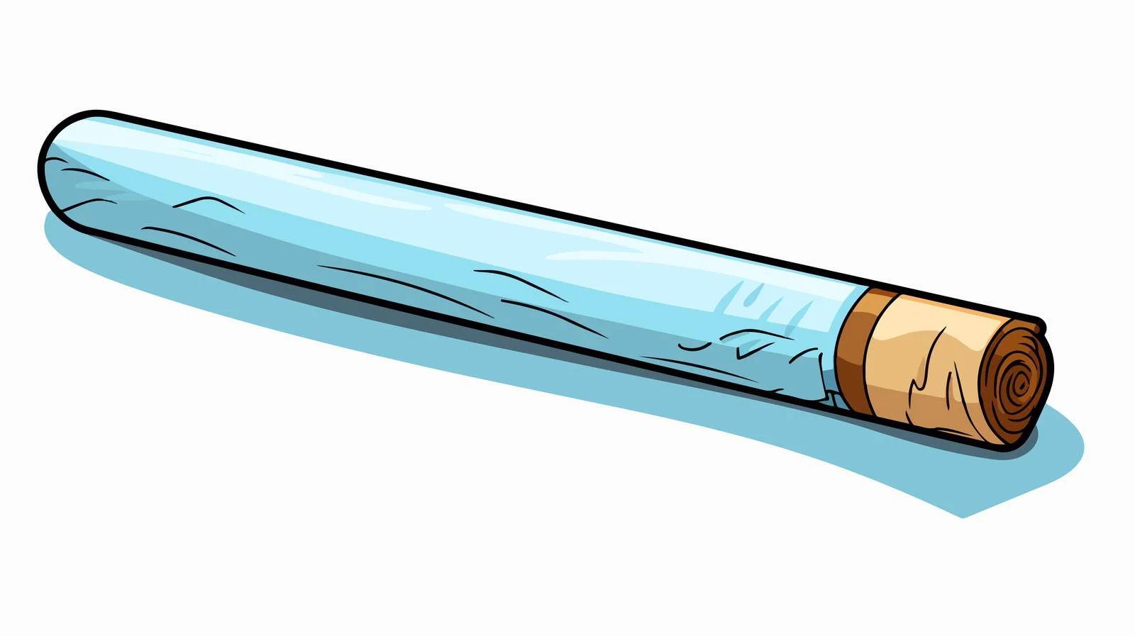 Cartoon Cigarette Line Drawing — free download from Dotvec