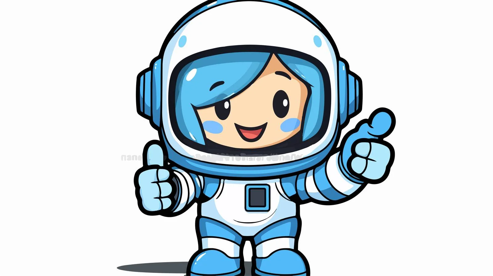 Emotive Astro Cartoon Illustration — free download from Dotvec