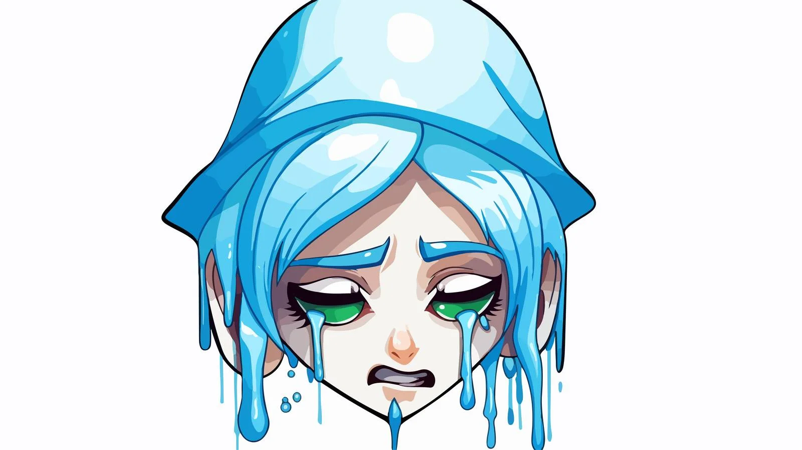 Cartoon Crying Elf Illustration — free download from Dotvec
