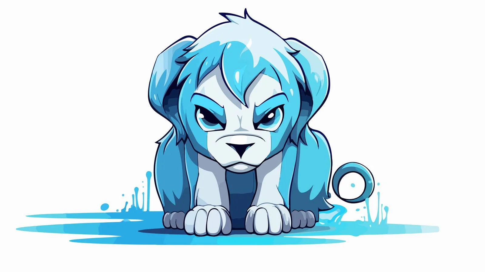 Emotive Lion Line Art Illustration — free download from Dotvec