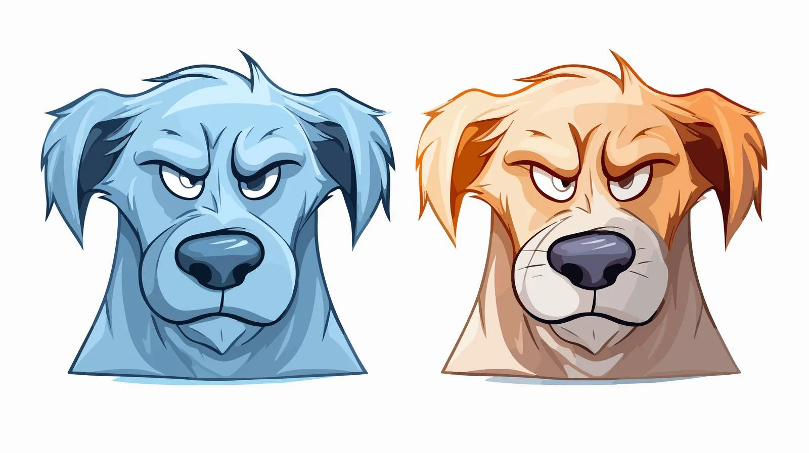 Cartoon Disgusted Dog Drawing — free download from Dotvec