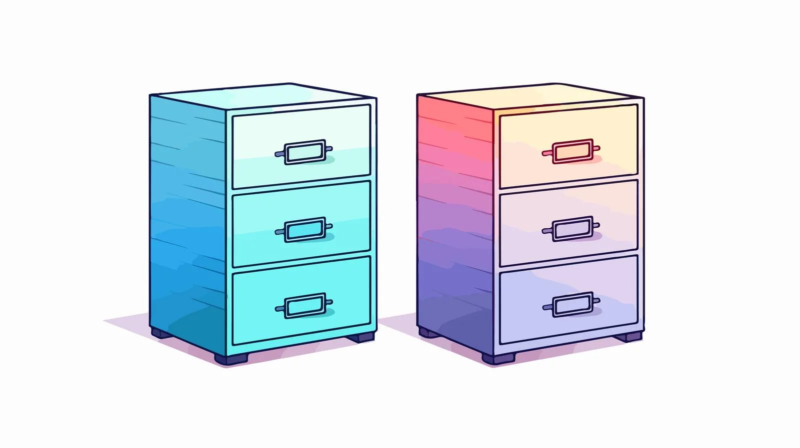 Chilled Cartoon Drawer Gradient Line Drawing — free download from Dotvec