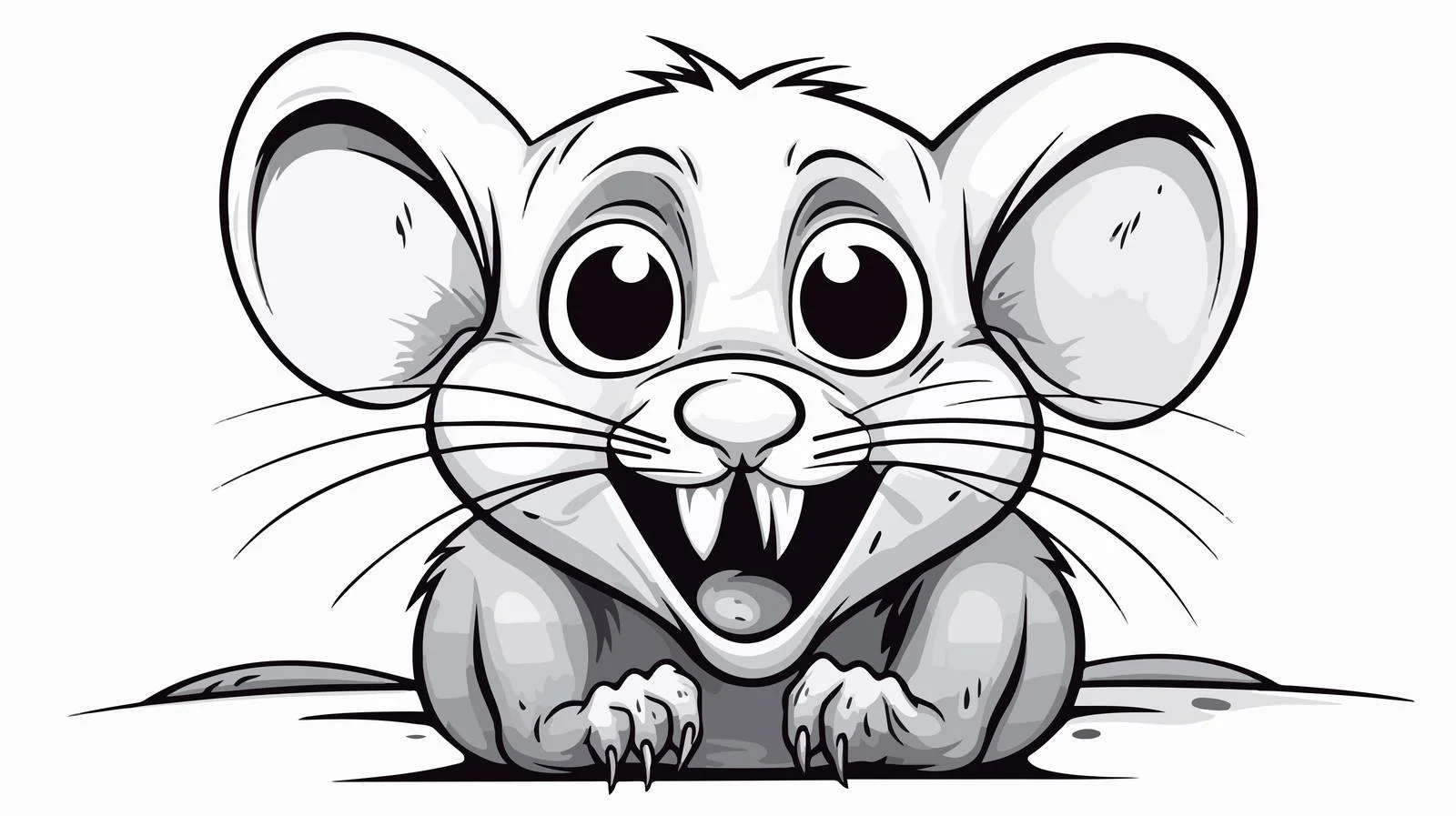 Frightened Cartoon Man Sketch — free download from Dotvec