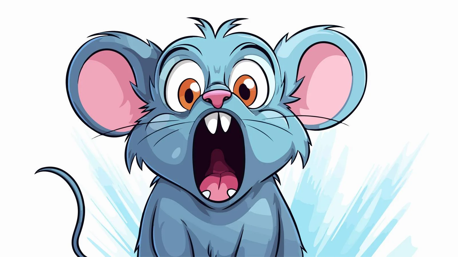 Cartoon Frightened Character Line Drawing — free download from Dotvec