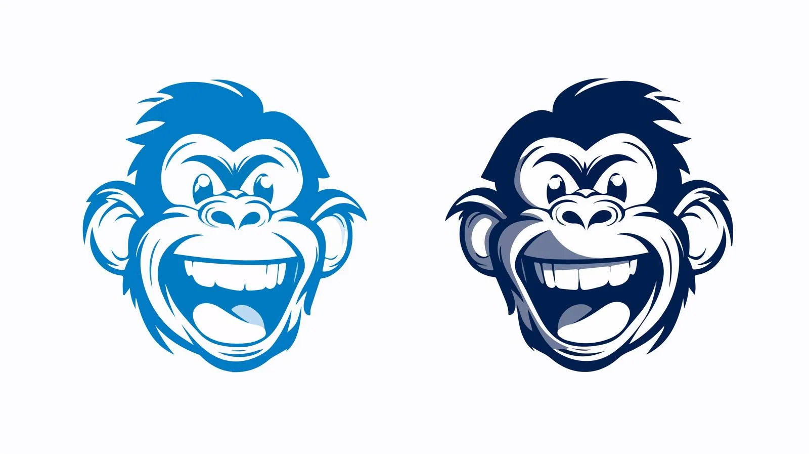 Cartoon Laughing Monkey Illustration — free download from Dotvec