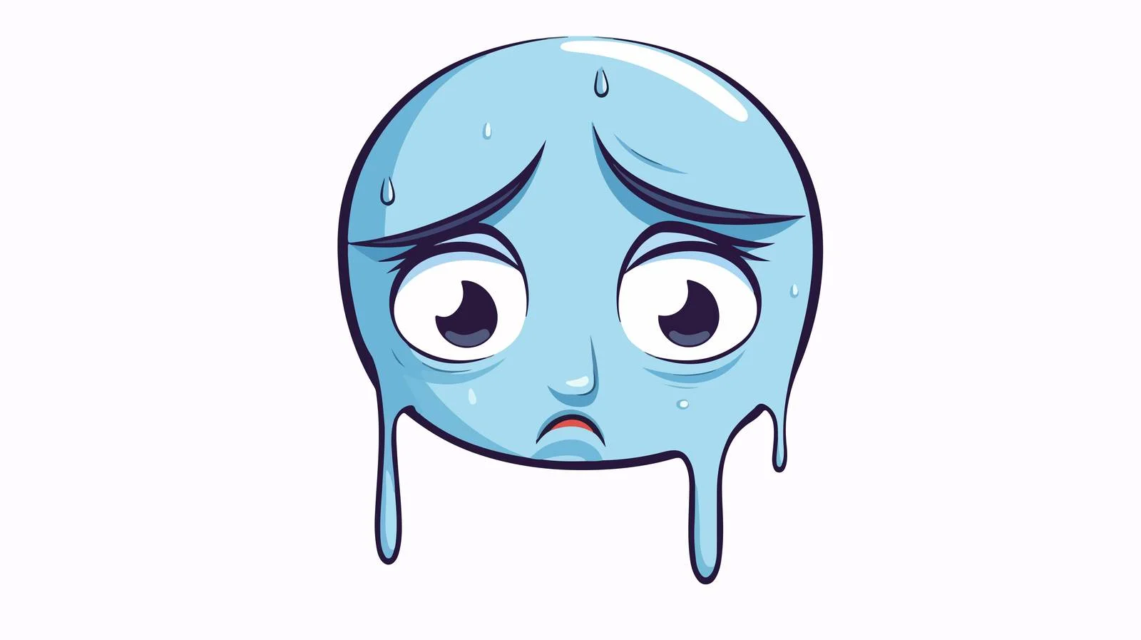 Cartoon Man Crying Line Drawing — free download from Dotvec