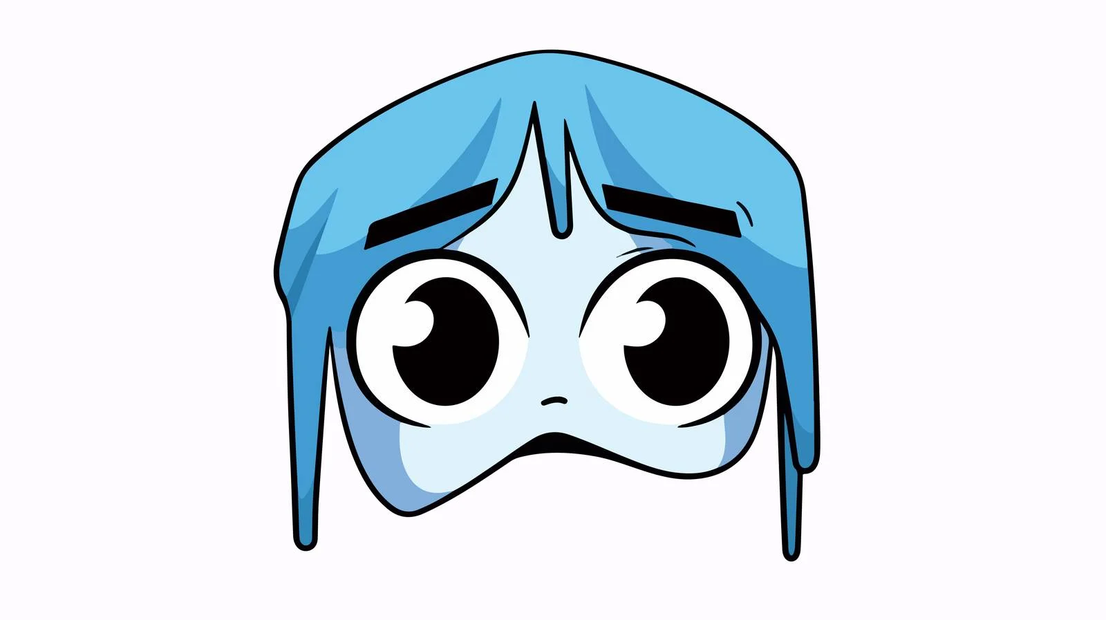 Emotive Cartoon Man Line Drawing — free download from Dotvec