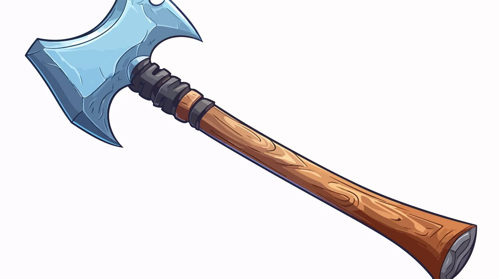 Cartoon Medieval Axe Drawing — free download from Dotvec
