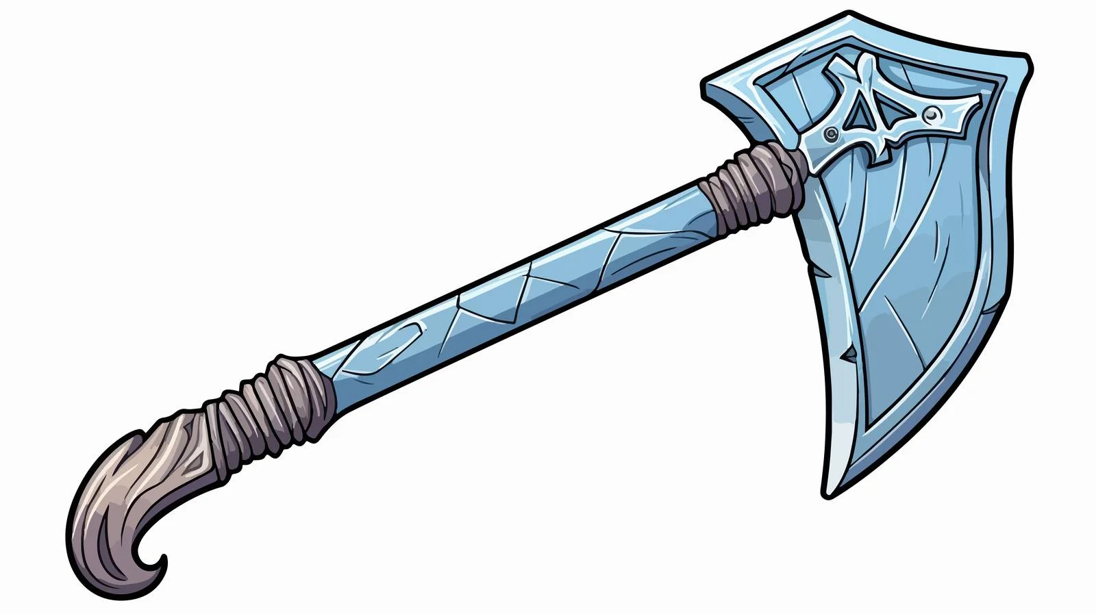 Cartoon Medieval Axe Illustration — free download from Dotvec