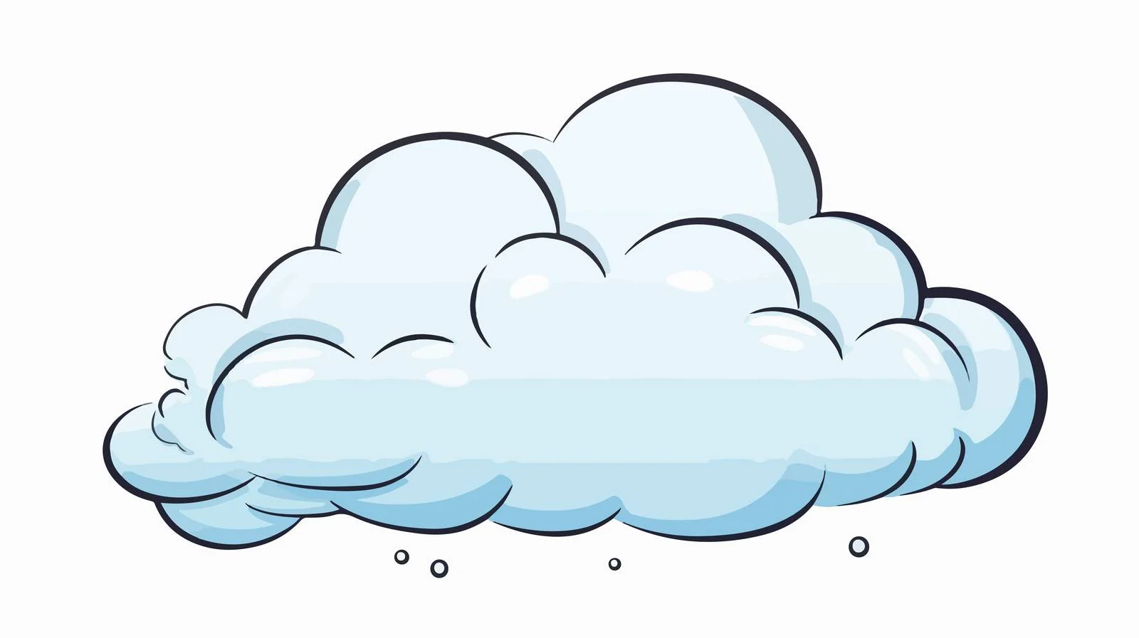 Chilly Cartoon Rain Cloud Drawing — free download from Dotvec