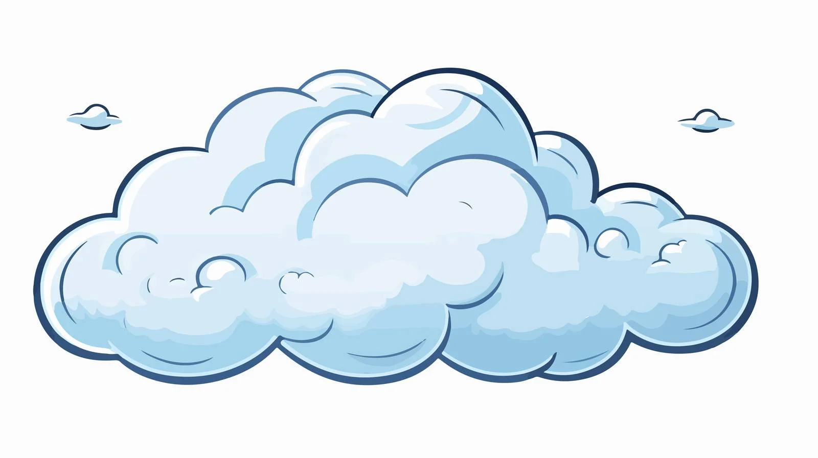Cartoon Rain Cloud Illustration — free download from Dotvec