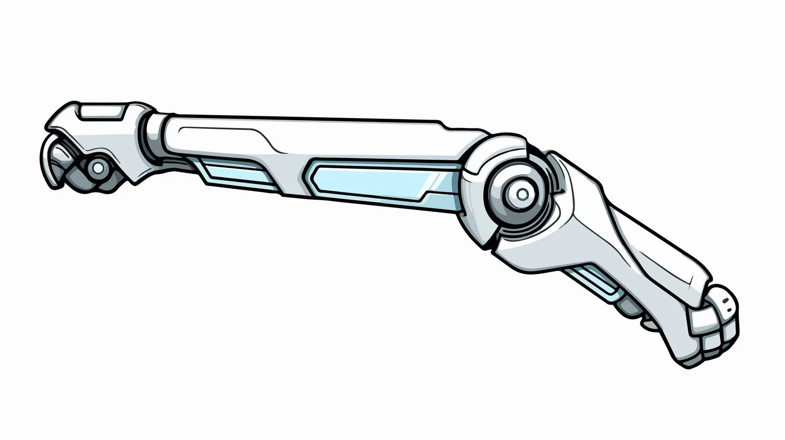 Cartoon Robot Arm Illustration — free download from Dotvec