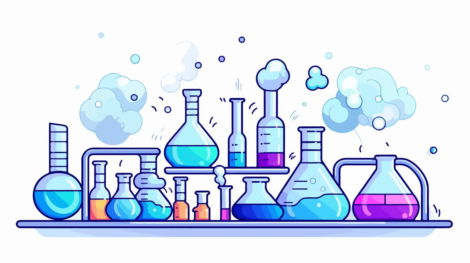 Scientist Cartoon Science Experiment Drawing — free download from Dotvec
