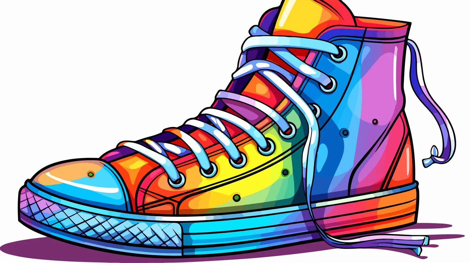 Cartoon Shoe Line Drawing — free download from Dotvec