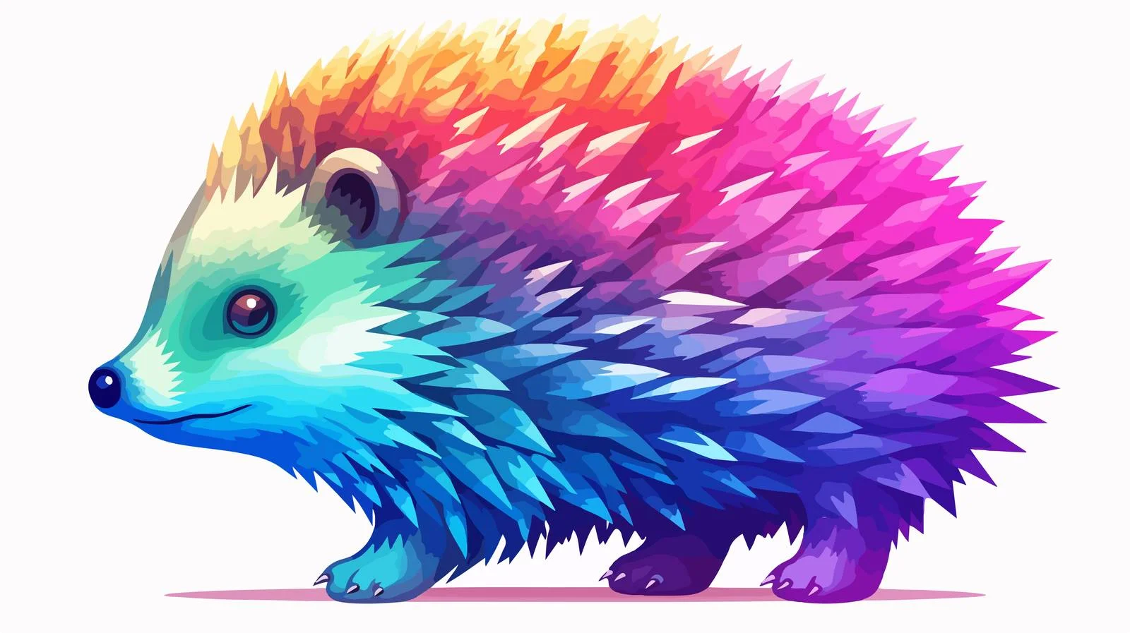 Cold Spiky Hedgehog Line Art — free download from Dotvec