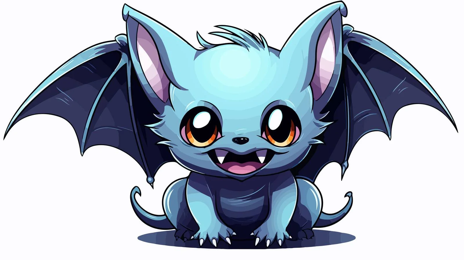 Cartoon Vampire Bat Drawing — free download from Dotvec