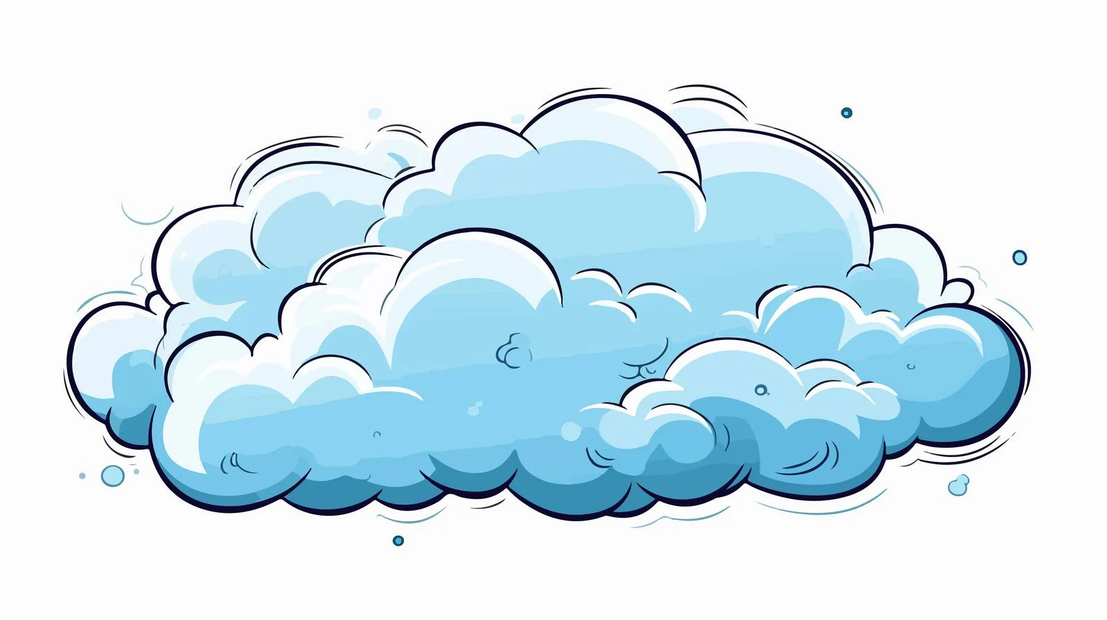 Cartoon Cold Gradient Whooshing Line Drawing — free download from Dotvec