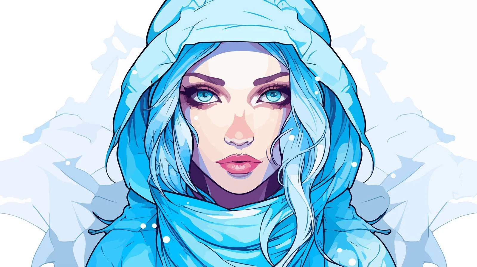 Chilled Cartoon Woman Illustration — free download from Dotvec