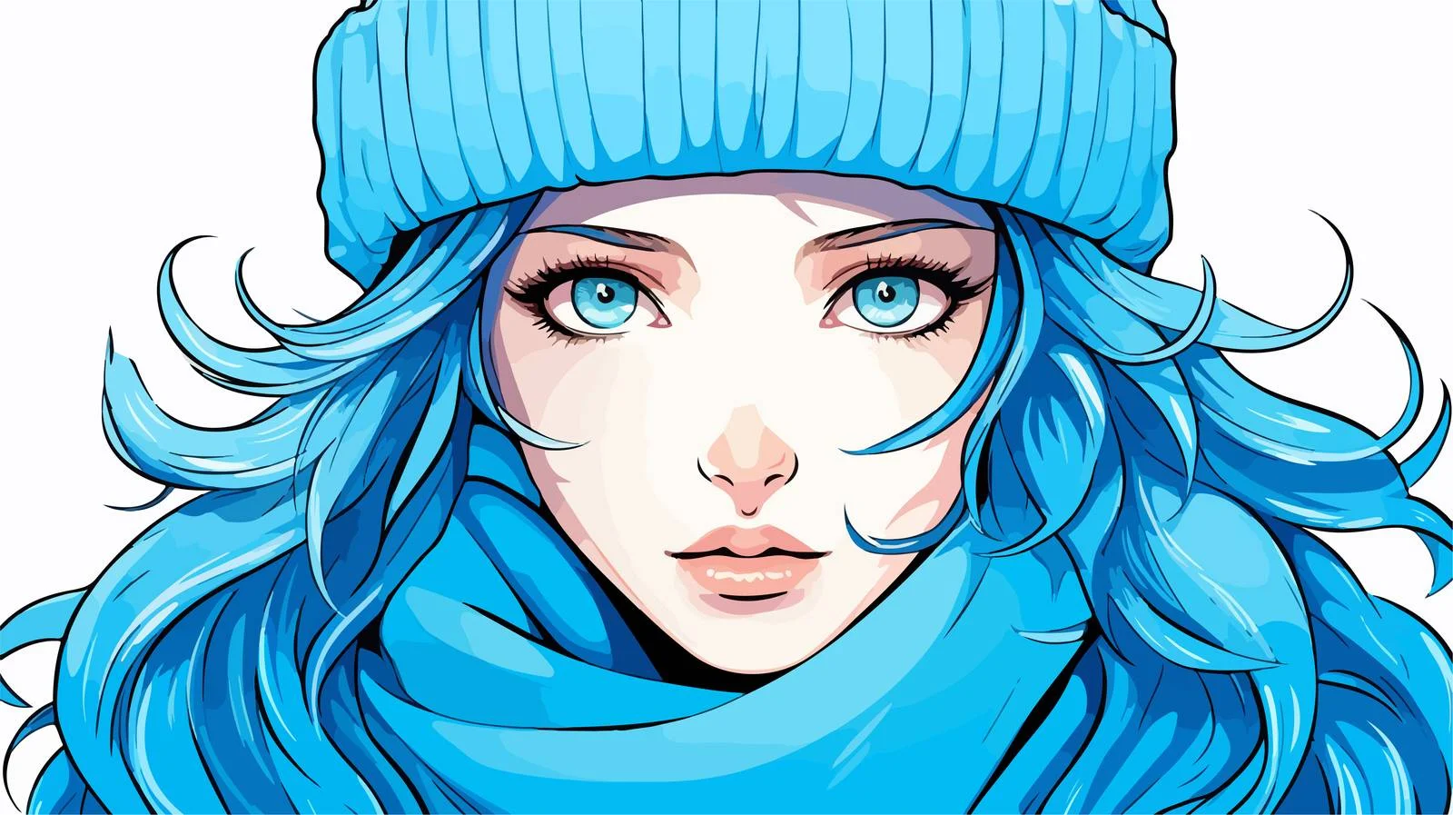 Chilly Cartoon Woman Drawing — free download from Dotvec