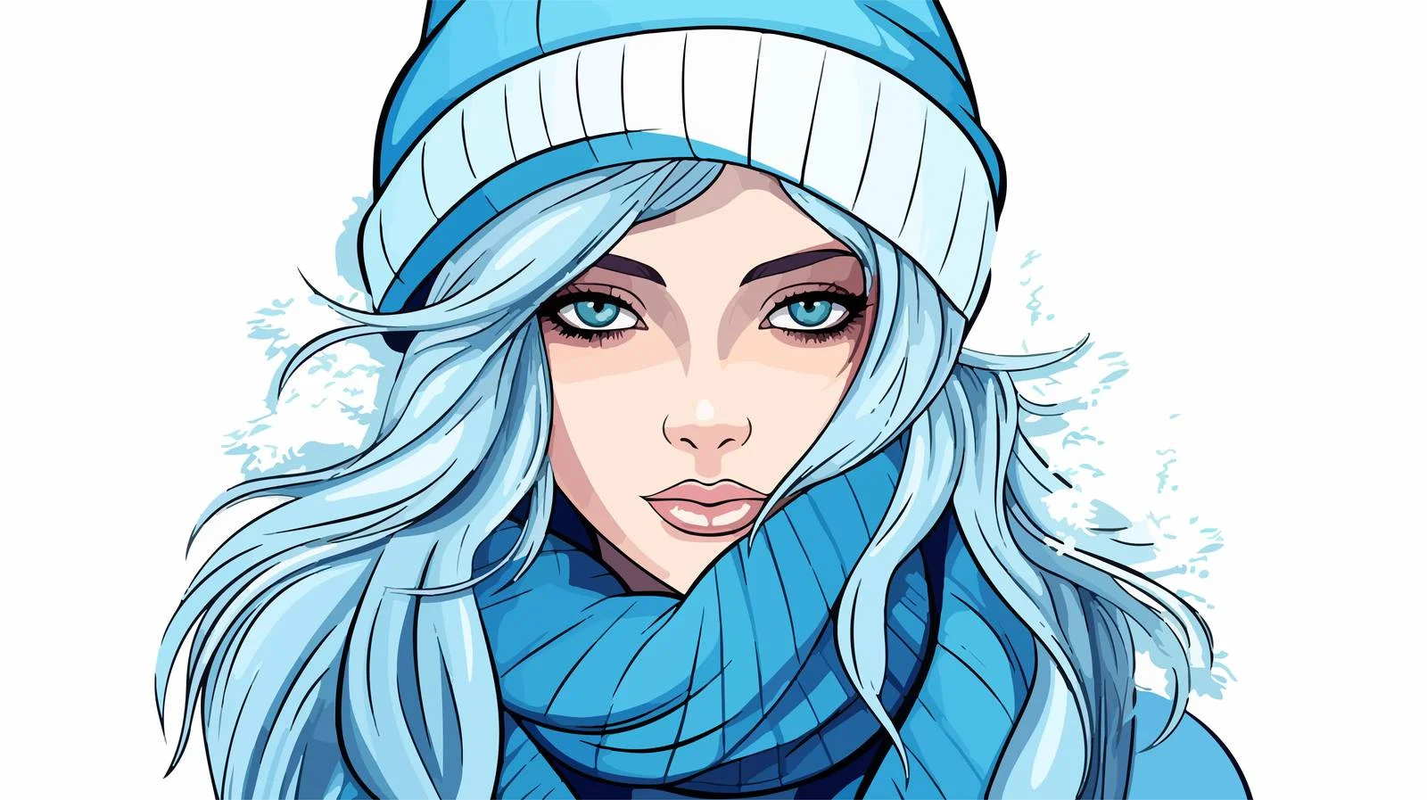 Cartoon Woman Line Drawing Illustration — free download from Dotvec