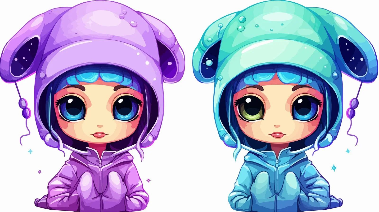 Cute Alien Line Drawing — free download from Dotvec